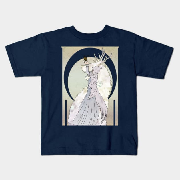 Bloodborne art nouveau - Vicar Amelia Kids T-Shirt by JuditangeloZK